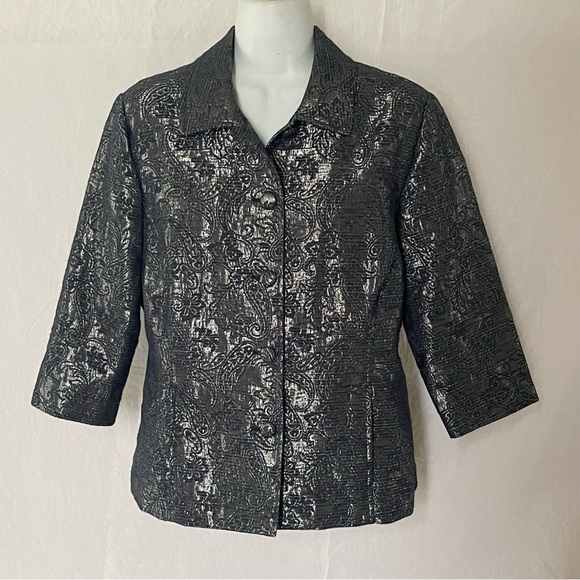 Alfred Dunner dark blue jacket size 8P - Picture 1 of 9